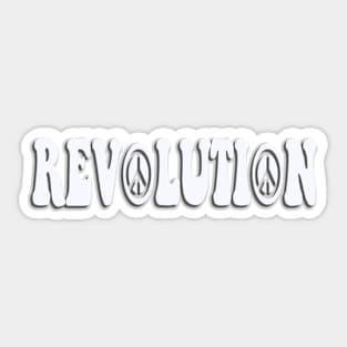 WHITE REVOLUTION Sticker